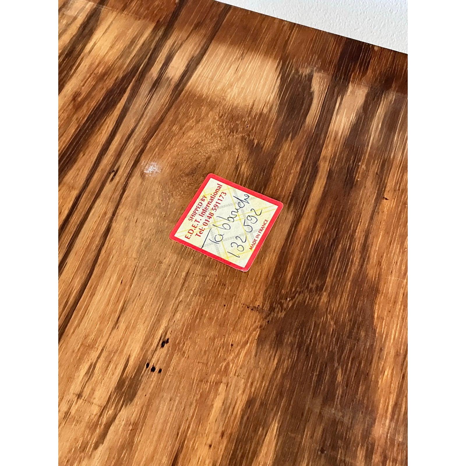 Vintage Art of Vintage Art of Vintage Art of Vintage Art of Vintage Art of Vintage Art of Vintage Art of Vintage Art of Vintage Art of Vintage Table à manger extensible en acajou flammé en vente 2