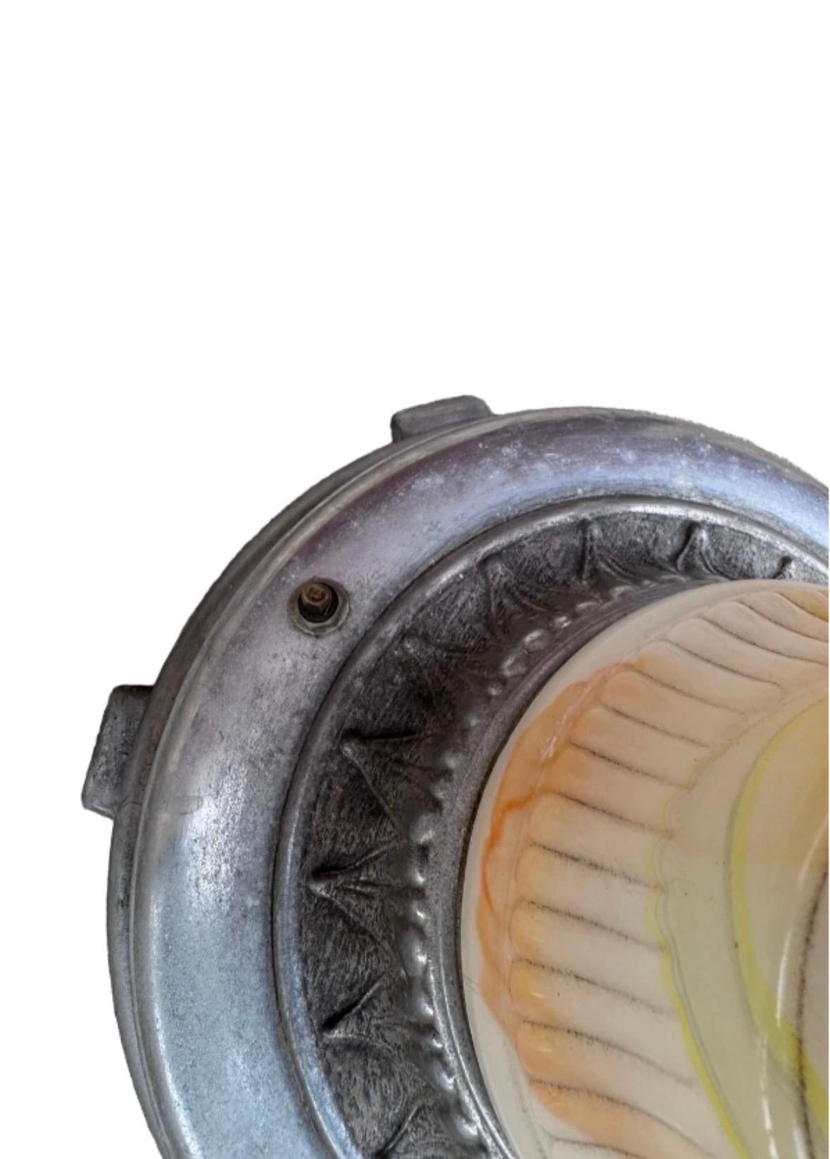 20th Century Vintage Art Deco Floor Smoking Stand Metal Ashtray with Cubbies by Mico For Sale