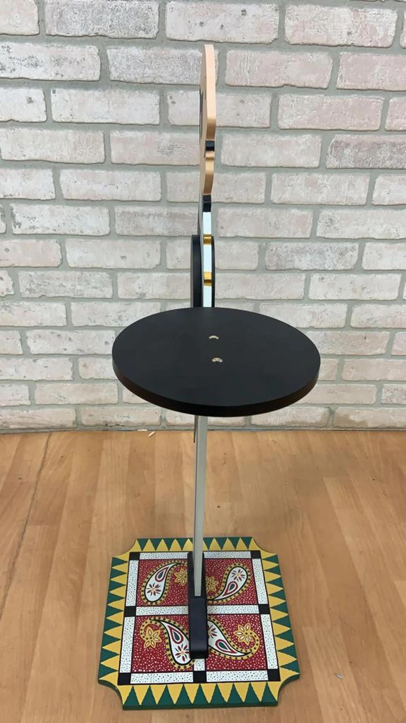Unknown Vintage Art Deco Free Standing Butler with Serving Tray For Sale