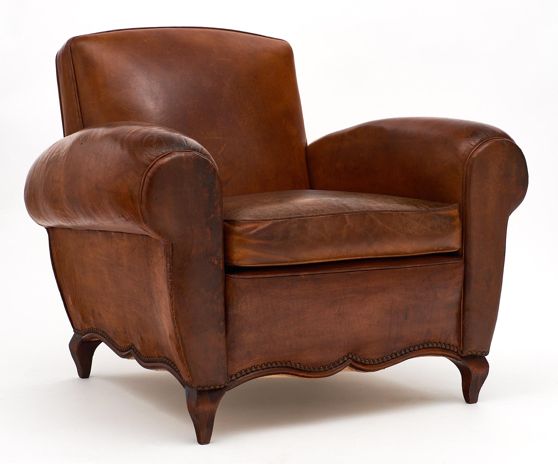 Vintage Art Deco French Club Chair (Art déco)