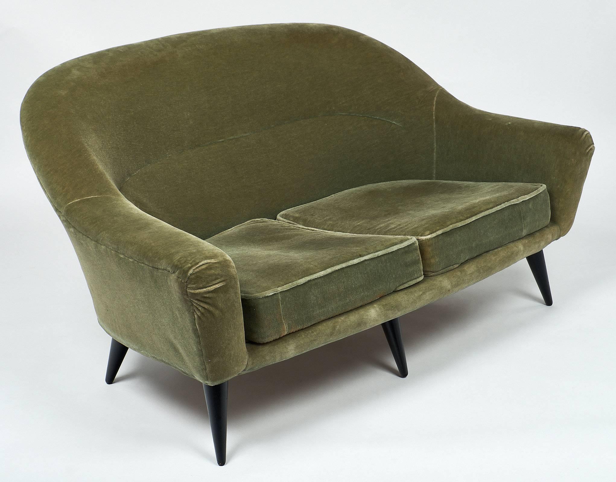 Mid-20th Century Vintage Art Deco French Sofa
