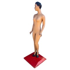 Vintage Art Deco "Fruit of the Loom" Mini Mannequin Sculpture