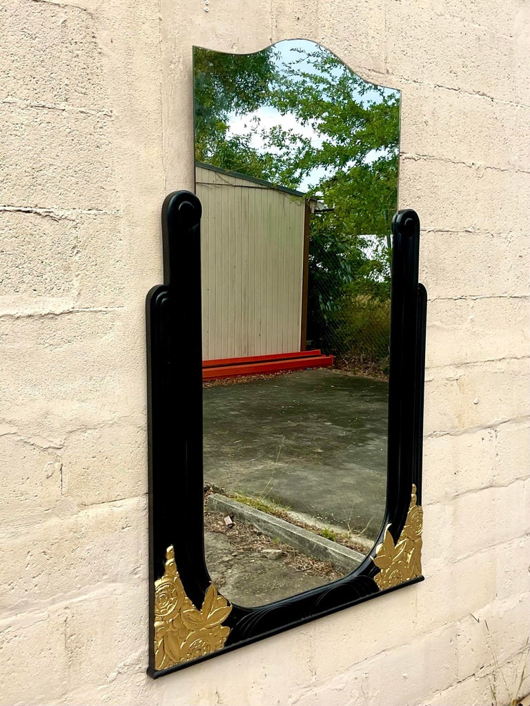 Vintage Art Deco Gilt Mirror For Sale at 1stDibs