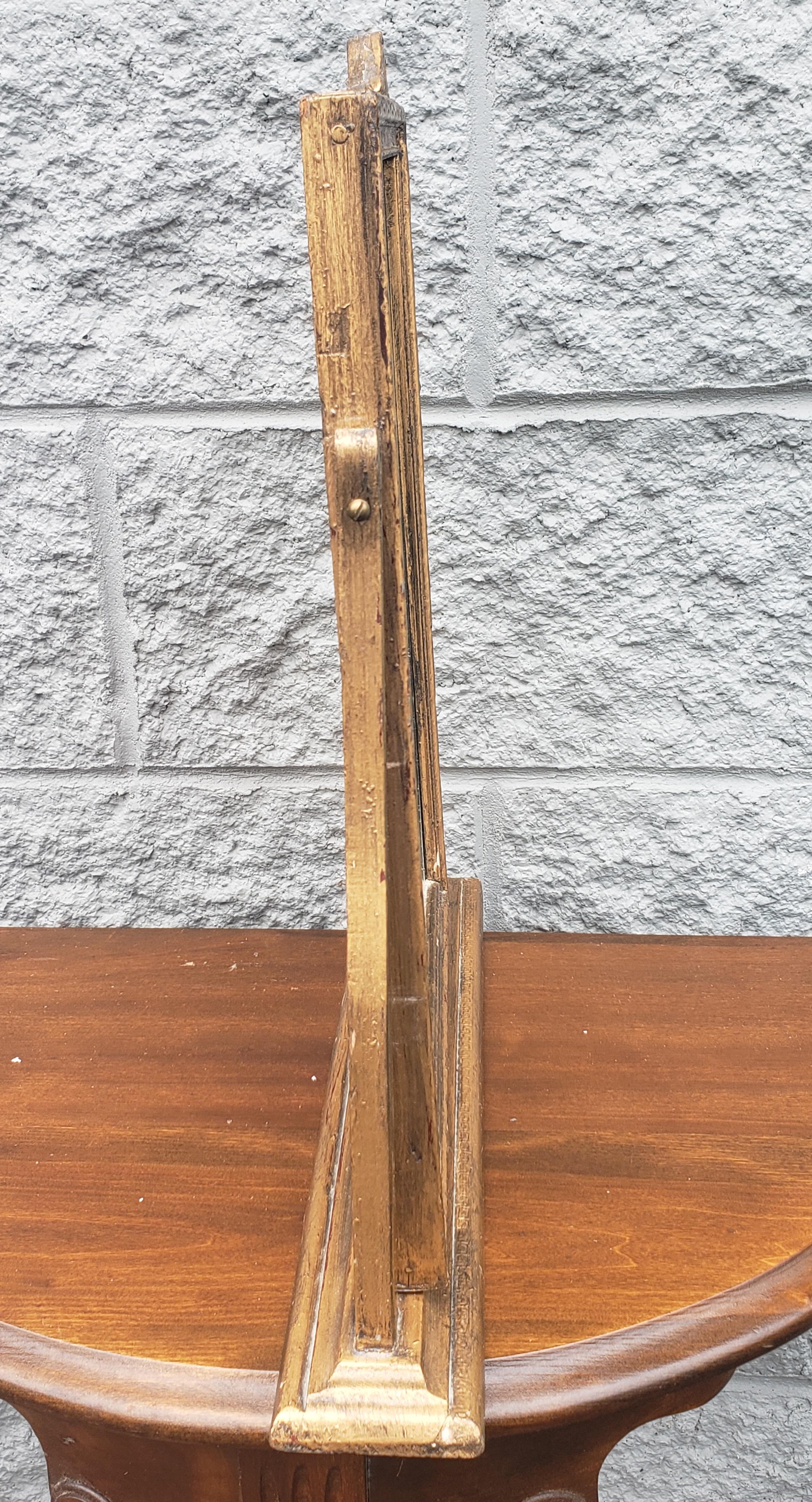 vintage table mirror with stand