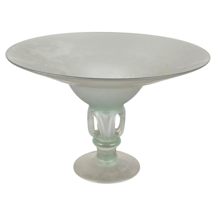 Bol en verre Art Déco vintage, années 1970