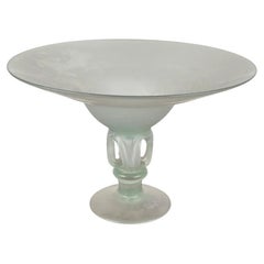 Vintage-Glasschale im Art déco-Stil, 1970er-Jahre