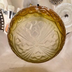 Vintage Art Deco Glass Light Fixture