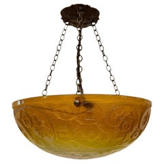 Vintage Art Deco Glasleuchte