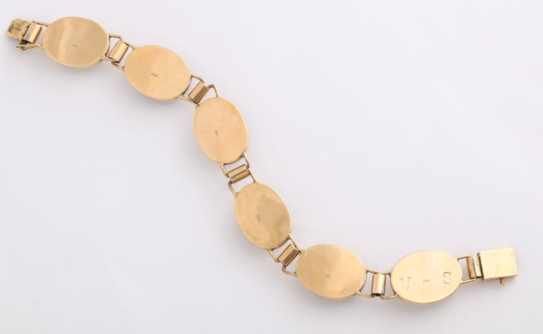 Women's Vintage Art Deco Gold Dog Lovers Bracelet For Sale