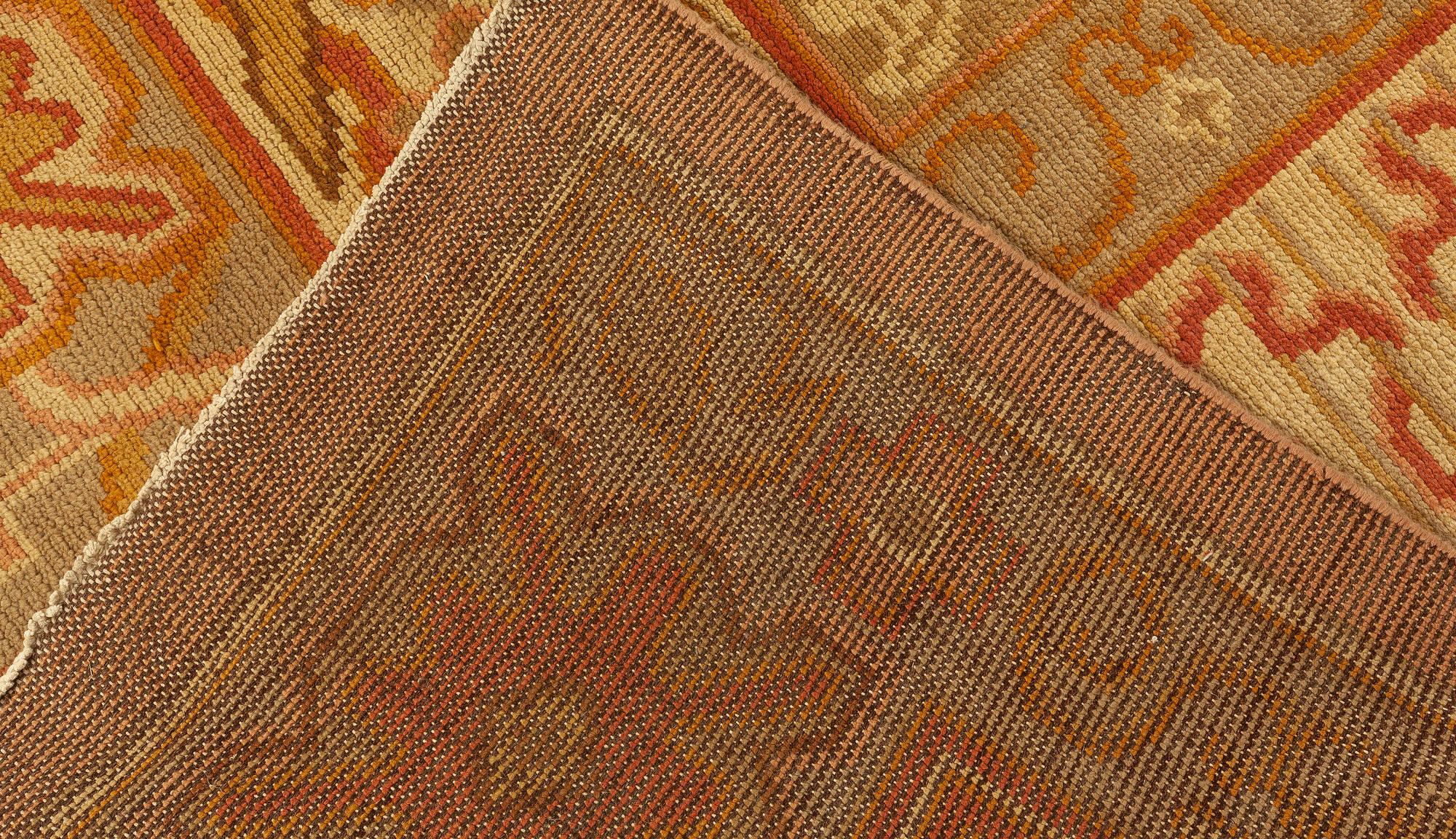 Doris Leslie Blau Alfombra Art Decó Vintage de lana hecha a mano en venta 2