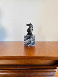 Pisapapeles Busto de Caballo Inspirado en el Art Decó Vintage