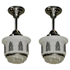 Antique Art Deco Kitchen Pendant 2 available, priced each