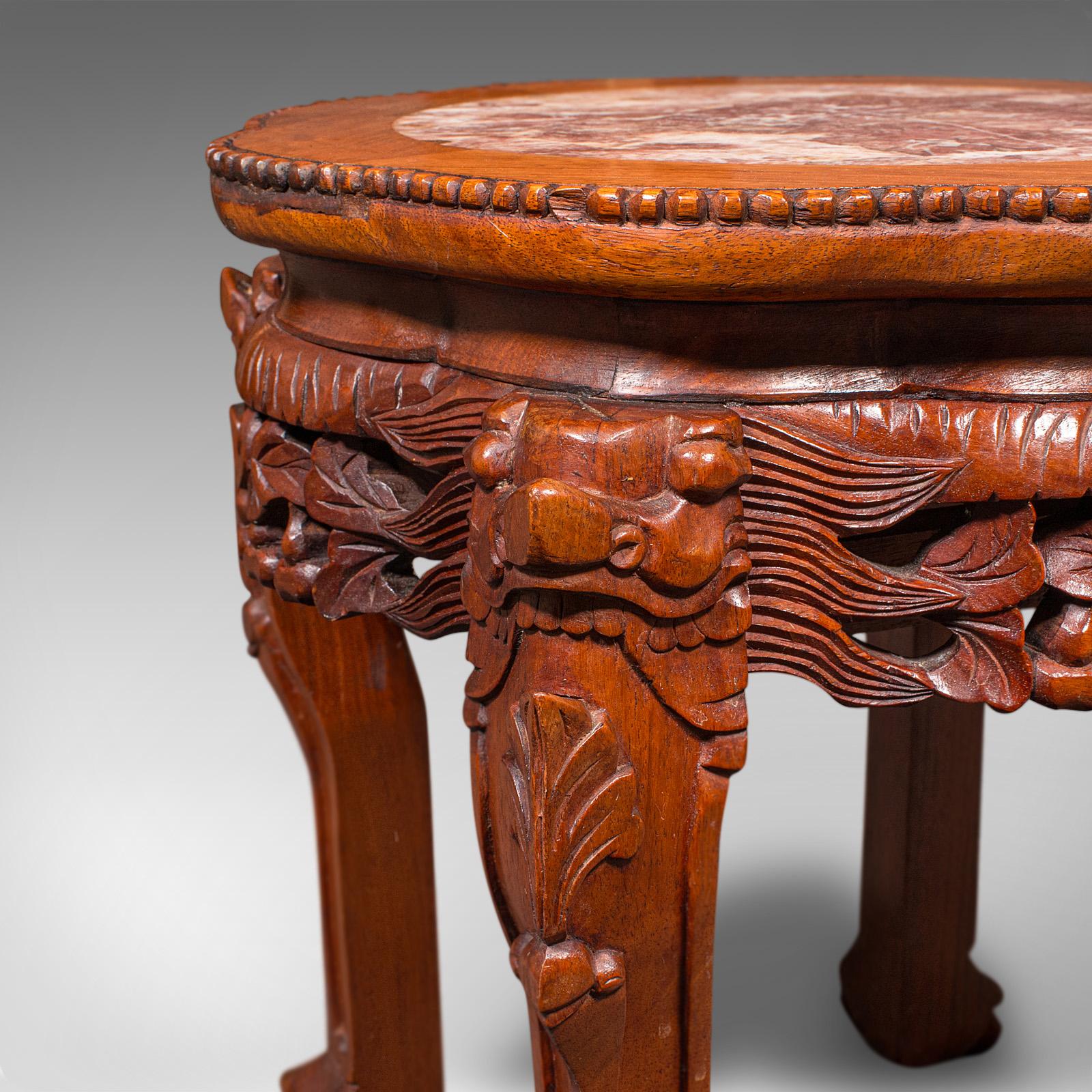 Vintage Art Deco Lamp Stand, Oriental, Occasional, Wine, Side Table, Circa 1940 en vente 1