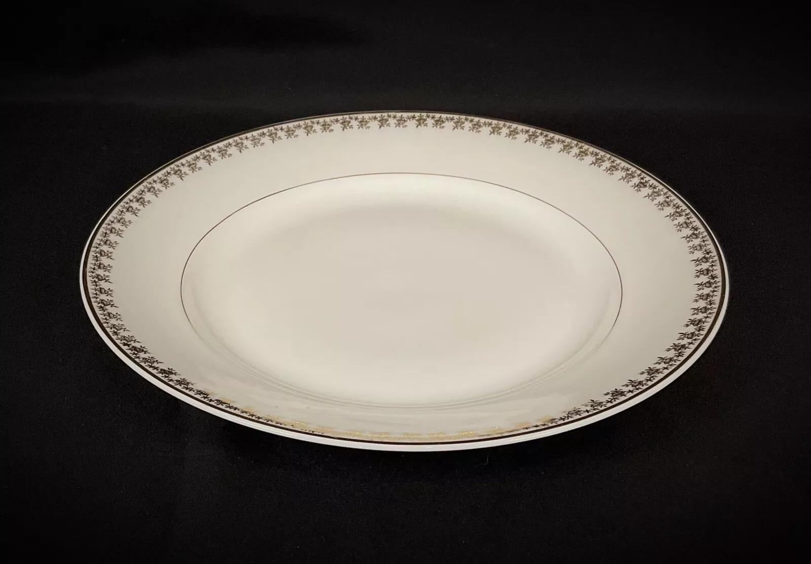 Grande assiette en porcelaine de Limoges Art Déco vintage par D.R.B - 2Y445 en vente 2