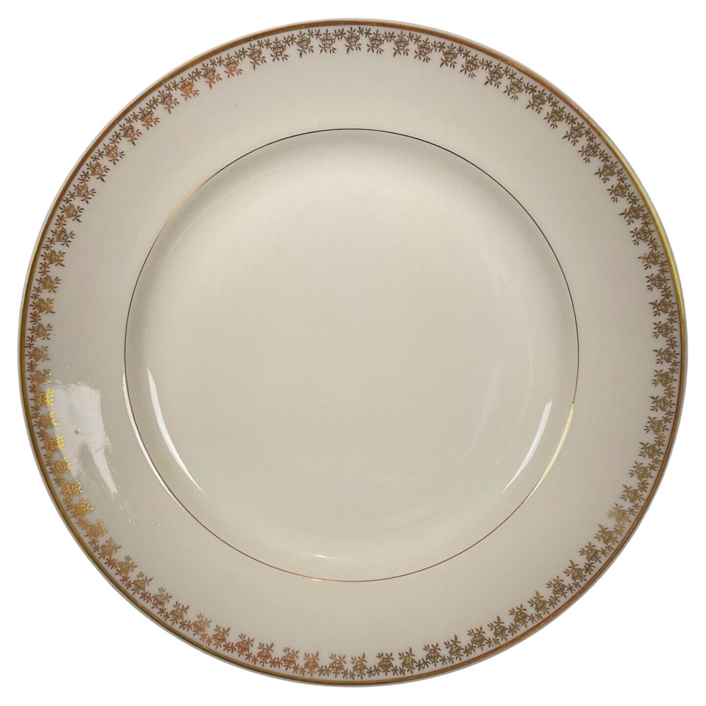 Vintage Art Deco Large Limoges Porcelain Plate by D.R.B - 2Y445