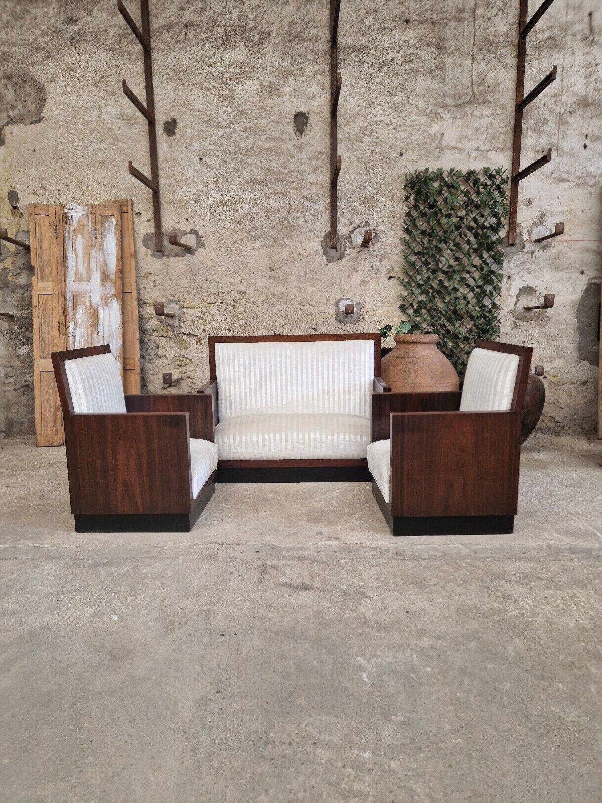 Art déco Ensemble de salon Art Déco modulaire de style moderniste avec canapés et chaises en vente