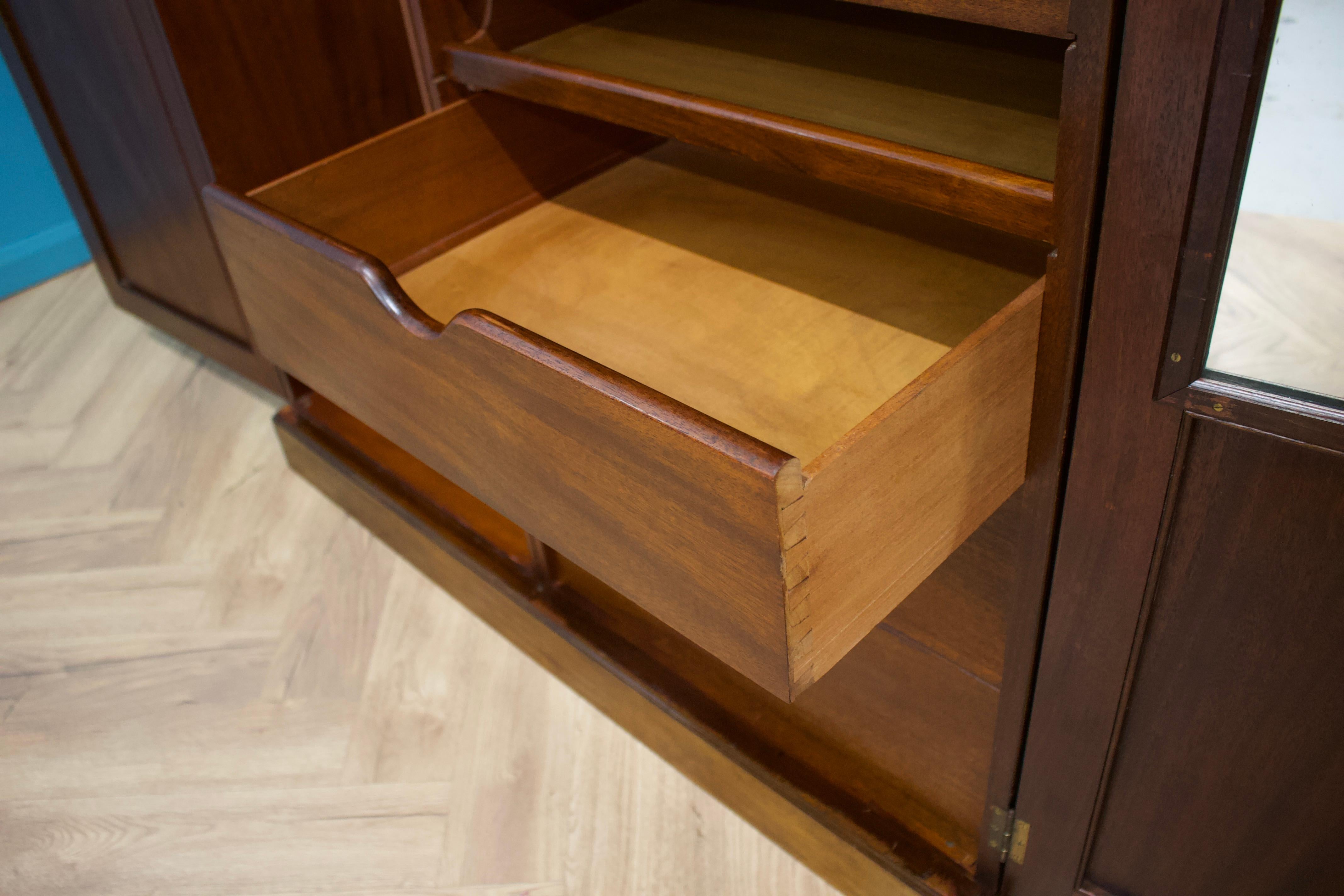 Vintage Art Deco Mahogany Fitted Wardrobe from Heals & Son, 1930s 4