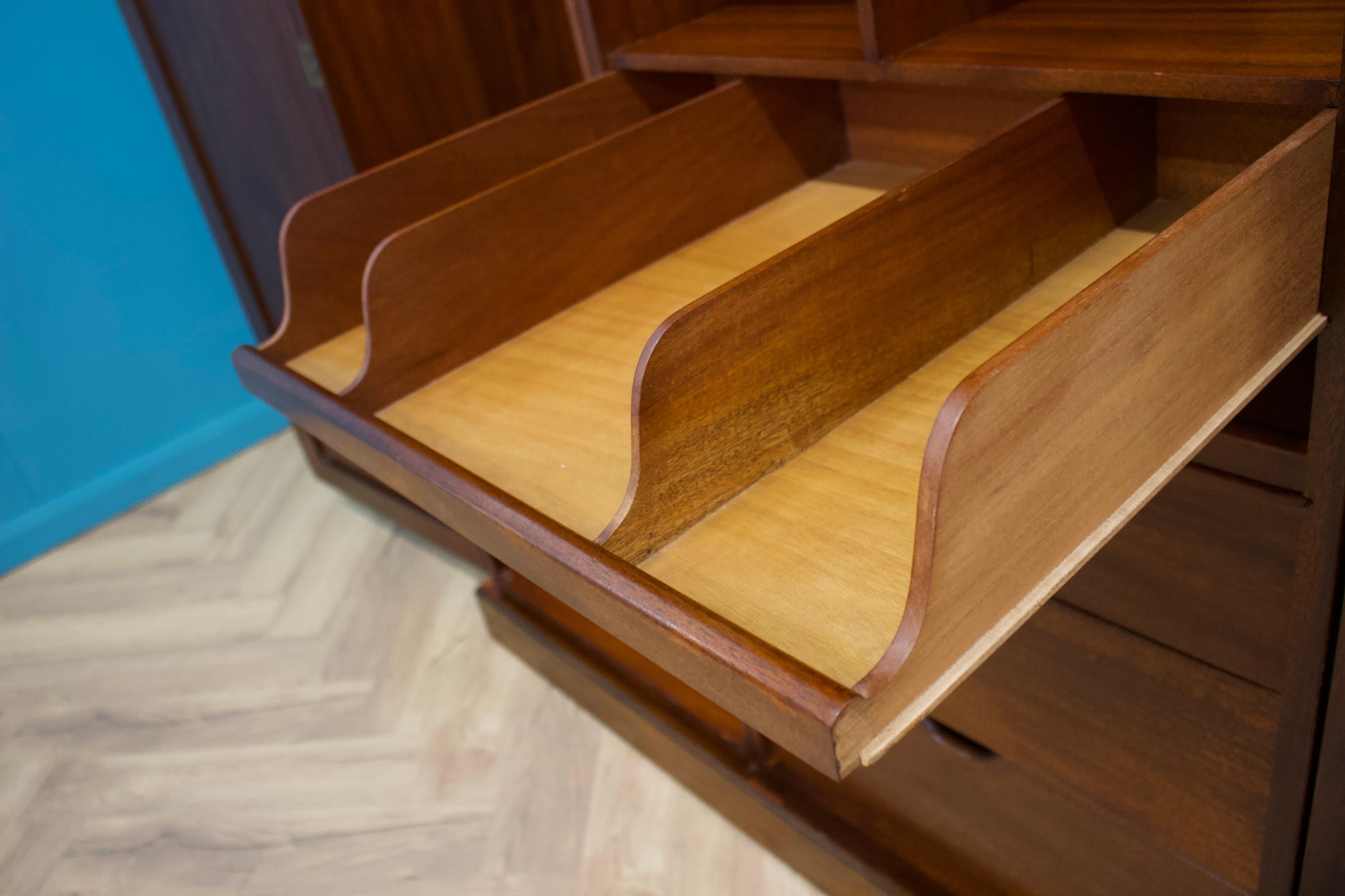 Vintage Art Deco Mahogany Fitted Wardrobe from Heals & Son, 1930s 3