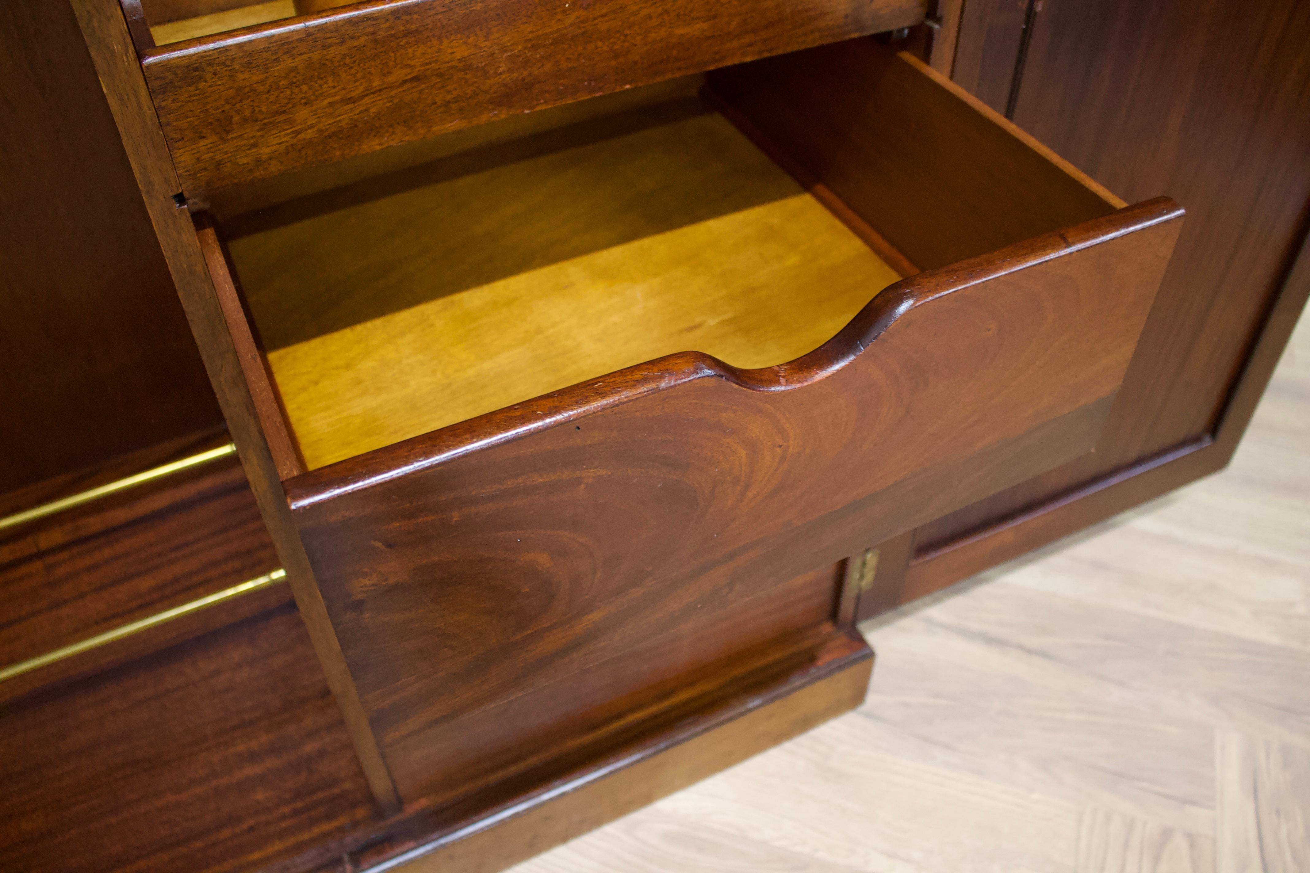 Vintage Art Deco Mahogany Fitted Wardrobe from Heals & Son, 1930s 3