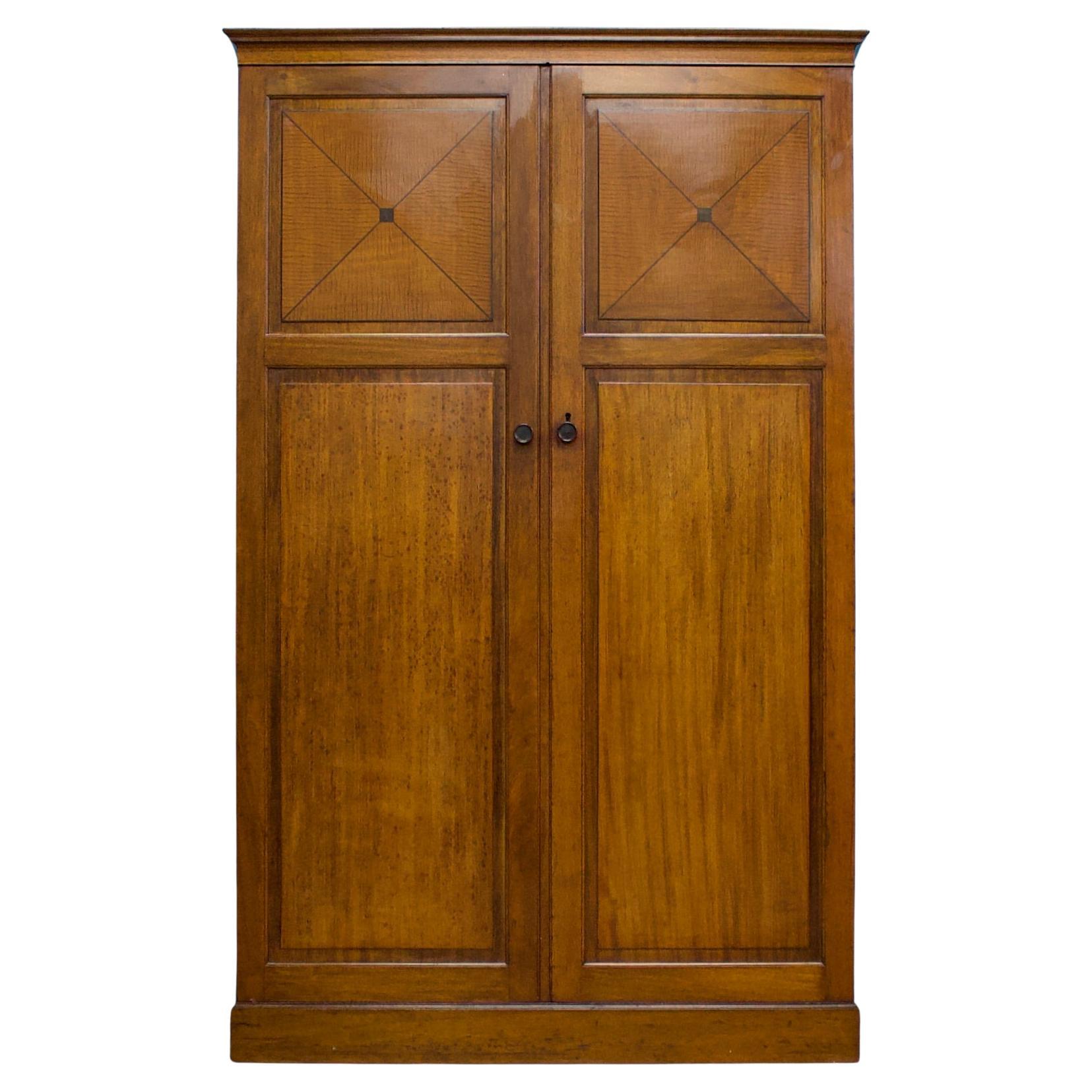 Vintage Art Deco Mahogany Fitted Wardrobe from Heals & Son, 1930s