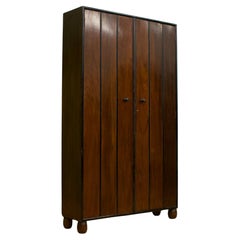 Antique Art Deco Mahogany Heals Hall Cupboard Hanging Wardrobe, 1930s