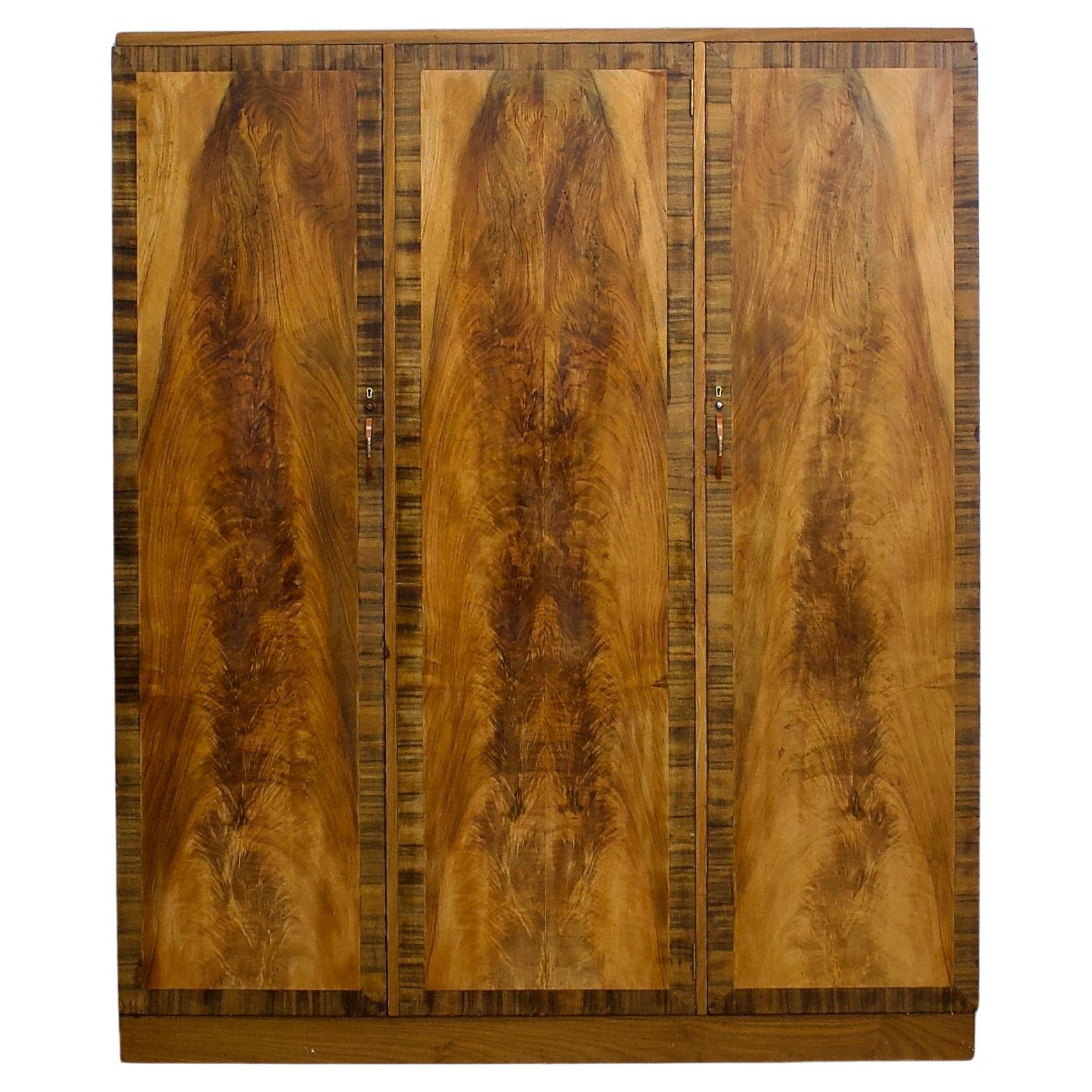 Armario Vintage Art Decó de caoba John Walker 
Son Glasgow, años 30 en venta