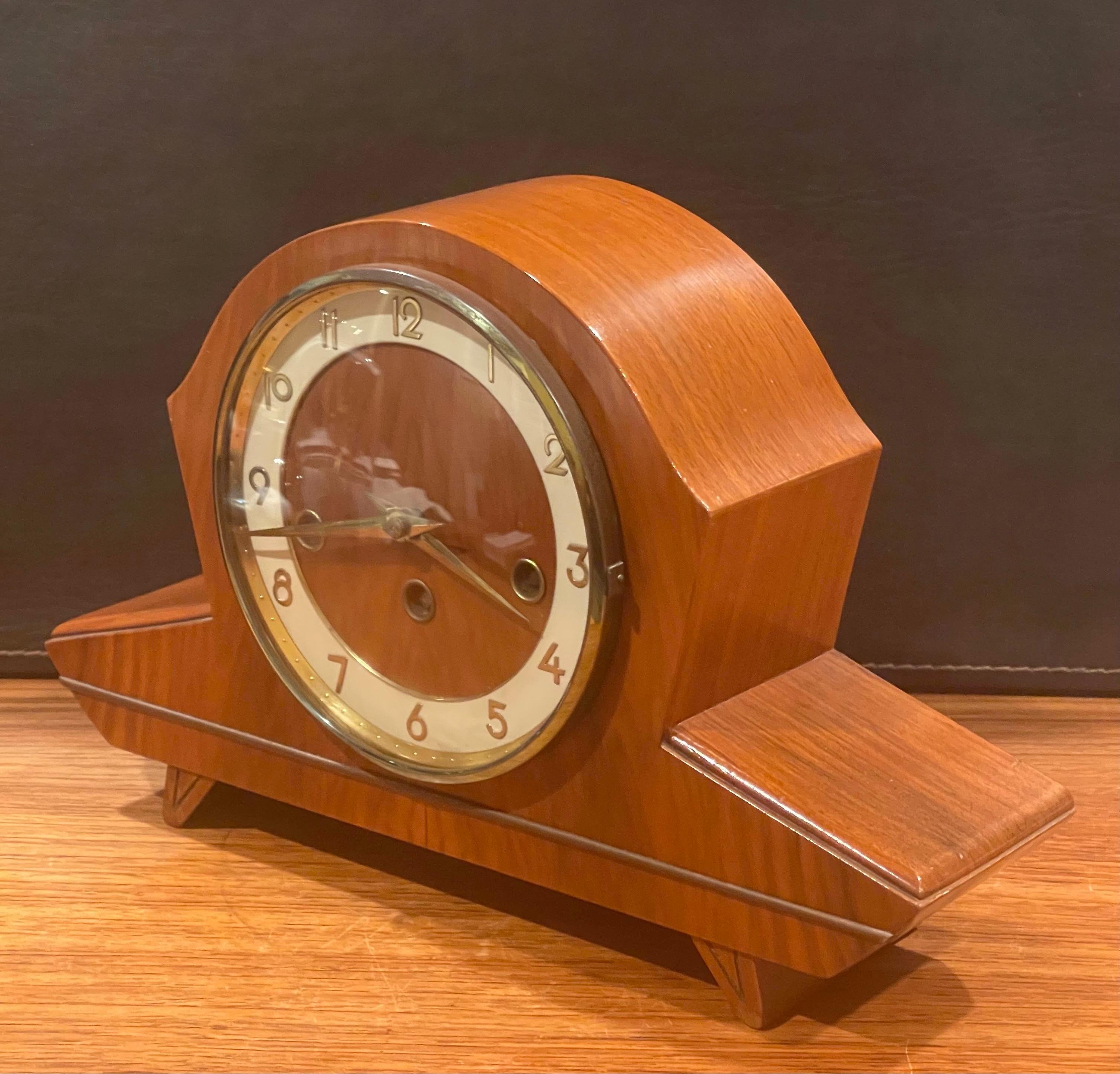 German Vintage Art Deco Mantel Clock For Sale