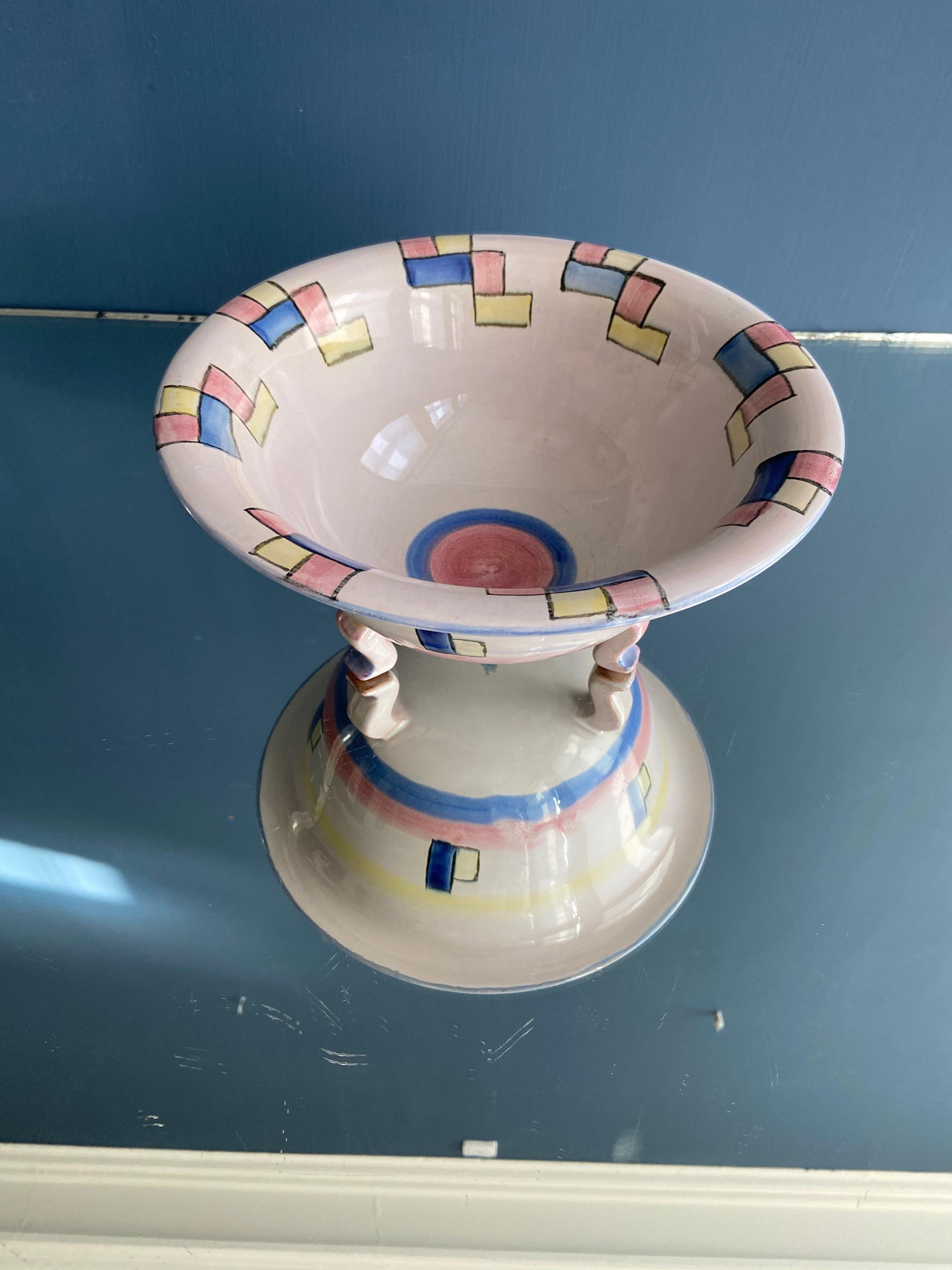 Vintage Art Deco Margarete Heymann-Loebenstein Ceramic Bowl, Germany, 1930's 2