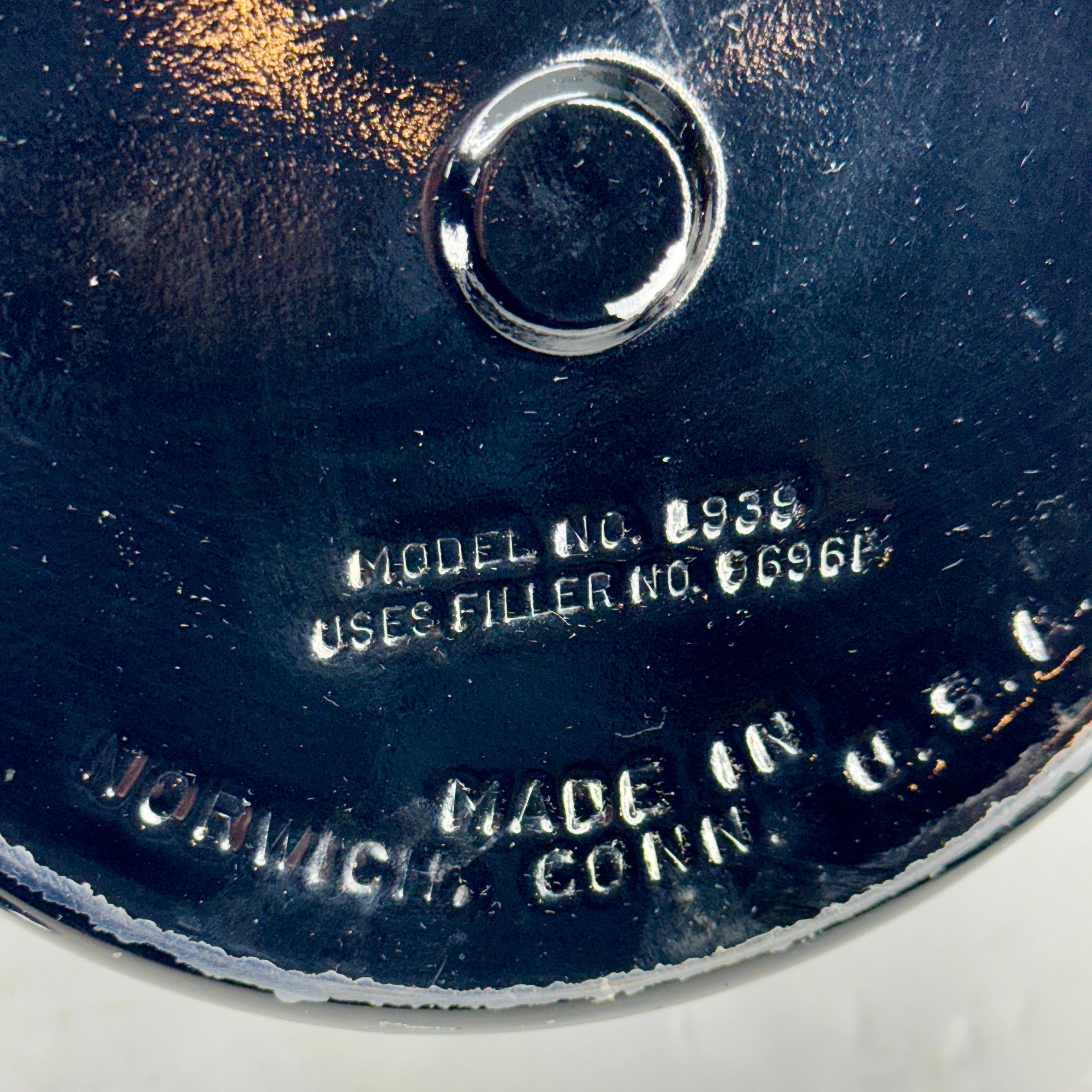 Seau à glace Art déco vintage en verre thermos mercuré modèle 1939  en vente 5