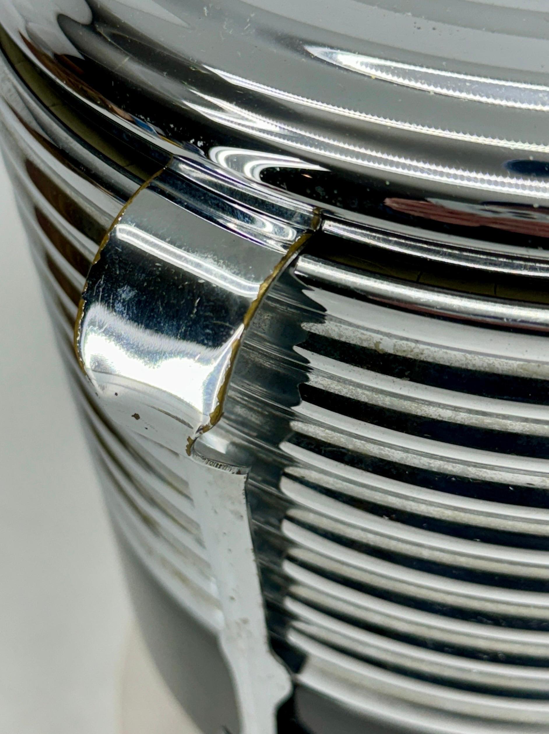 Vintage Art Deco Mercury Thermos Glass Ice Bucket Model 1939  For Sale 10
