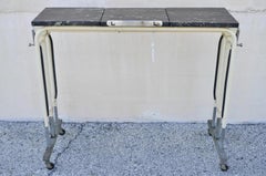 Vintage Art Deco Metal Adjustable Medical Dental Work Drafting Table by Doehler