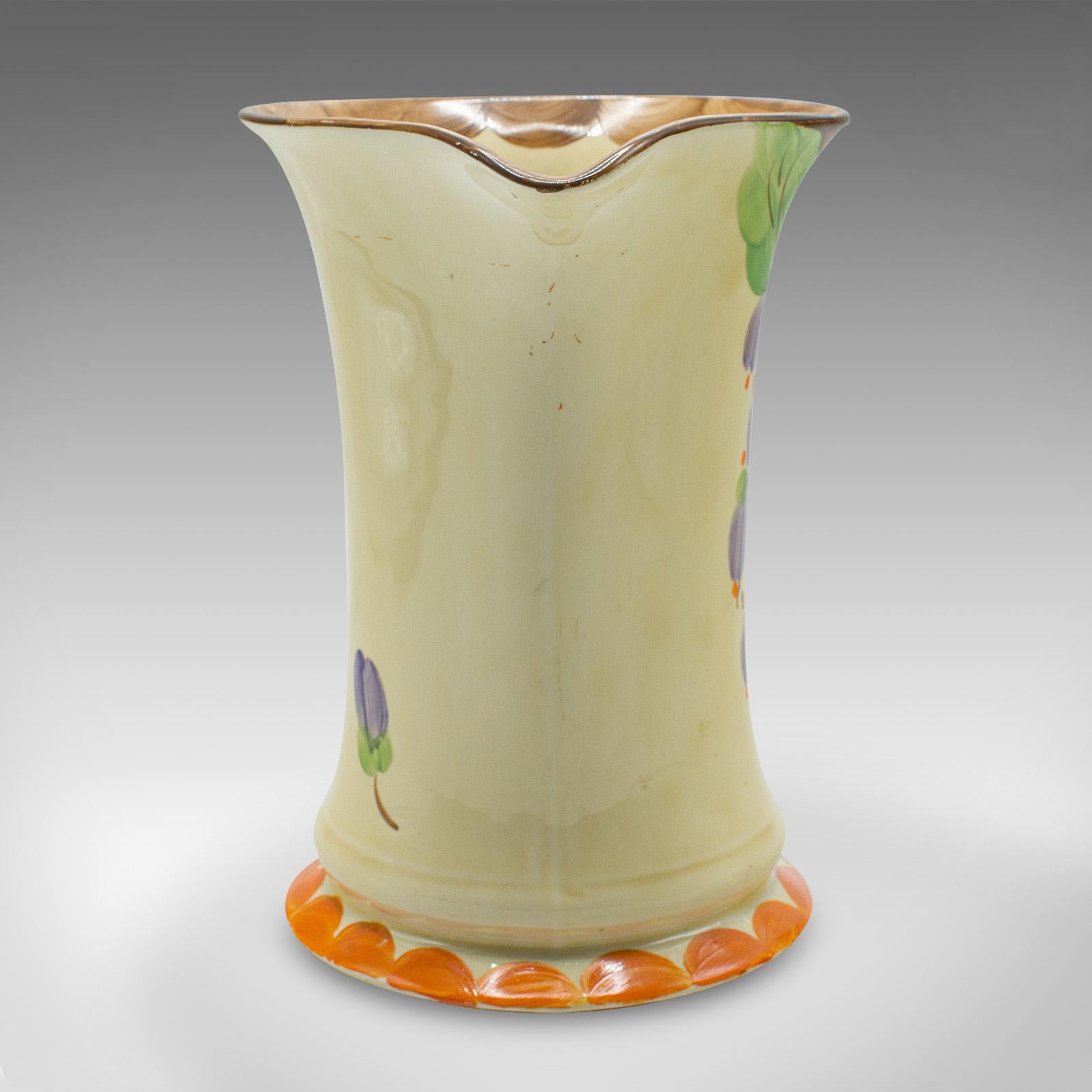 Vintage- Milchkrug im Art-déco-Stil, englisch, Keramikgießer, Milchkännchen, Wedchen, Deko-Dekor, um 1930 im Zustand „Gut“ im Angebot in Hele, Devon, GB