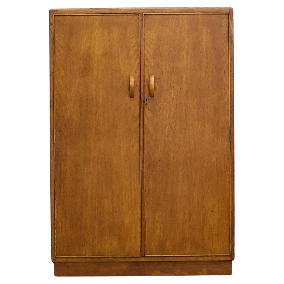 Vintage Art Deco Oak Compact Compactum Wardrobe from Austinsuite, 1950s