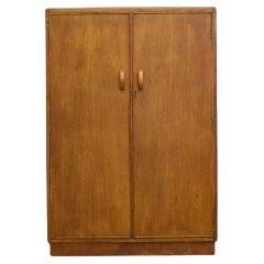 Vintage Art Deco Oak Compact Compactum Wardrobe from Austinsuite, 1950s