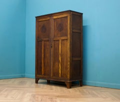 Vintage Art Deco Oak Compact Wardrobe, 1920s