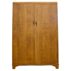 Vintage Art Deco Oak Compacted Wardrobe from Fitrobe, 1930s