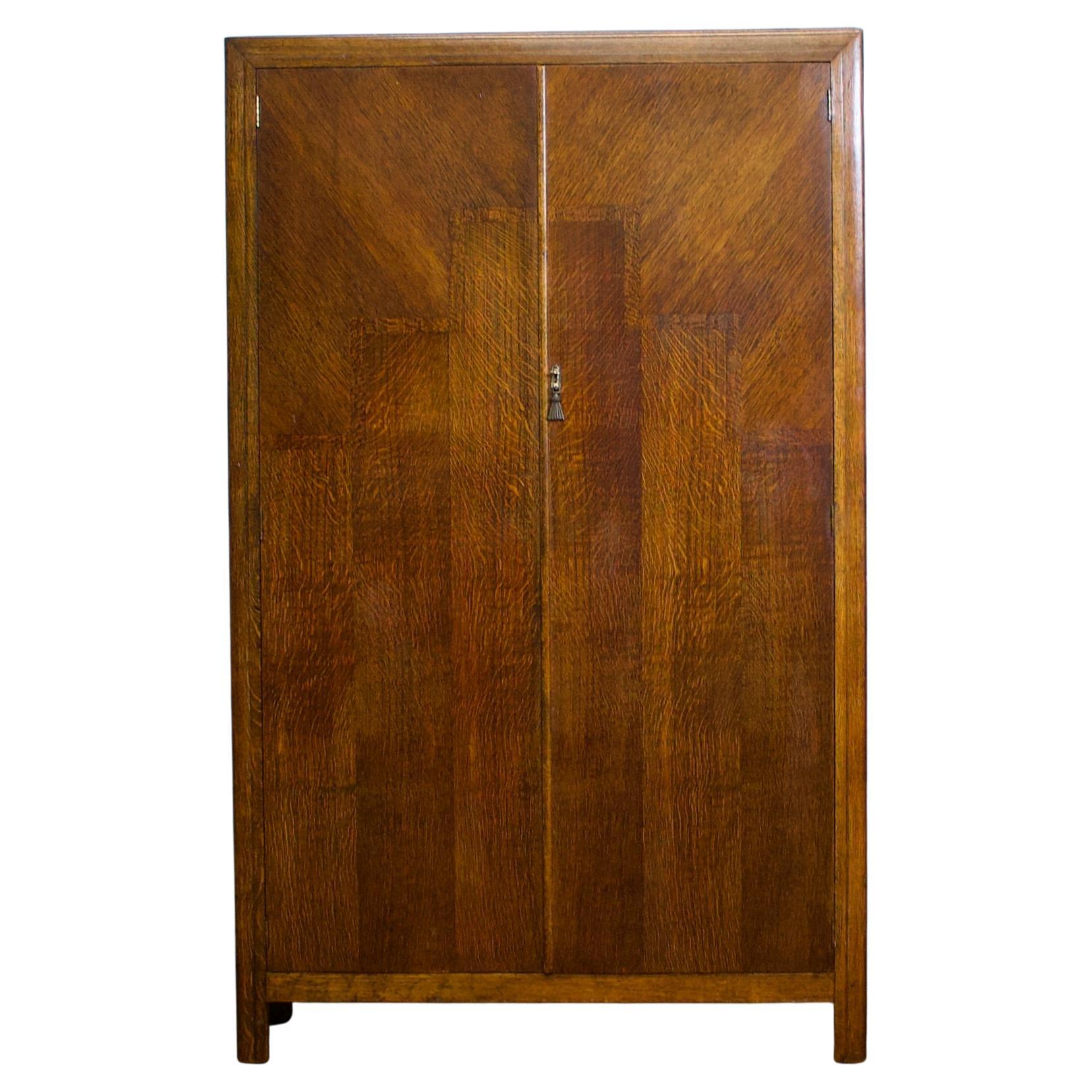 Armadio Compactum in Oak, vintage Art Deco, anni '30 in vendita