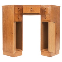 Scrivania d'angolo in Oak Oak d'epoca Art of Vintage