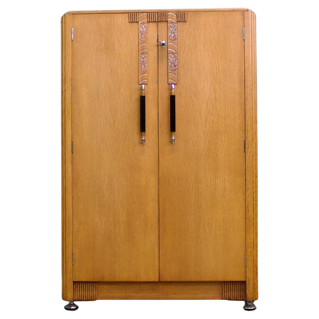 Vintage Art Deco Oak Tallboy from G Plan (E Gomme), 1930s