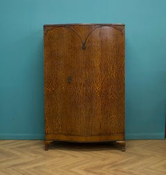 Vintage Art Deco Oak Wardrobe, 1930s