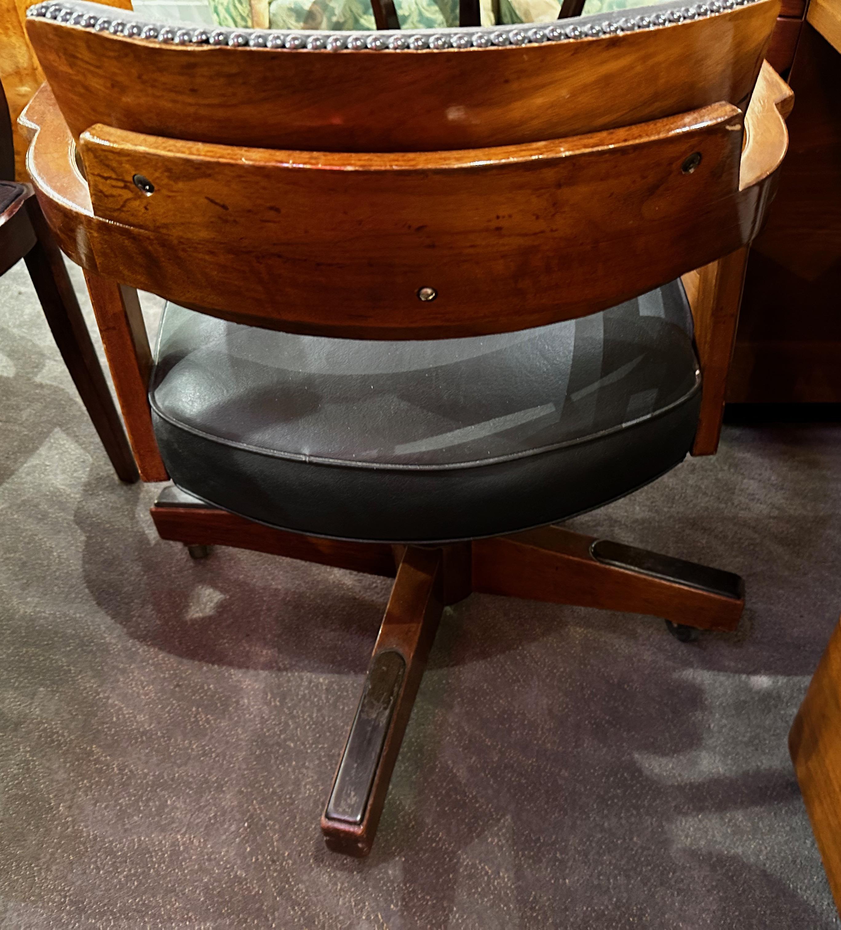 Argentine Vintage Art Deco Office Chair  For Sale