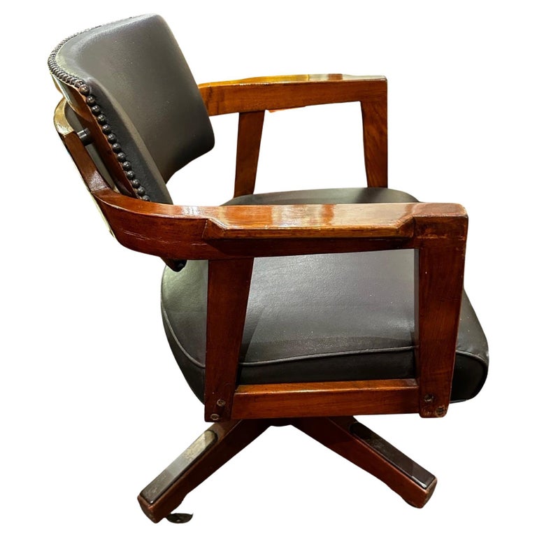 Vintage Art Deco Office Chair Restored For Sale At 1Stdibs | Art Deco Desk  Chair, Art Deco Office Chairs