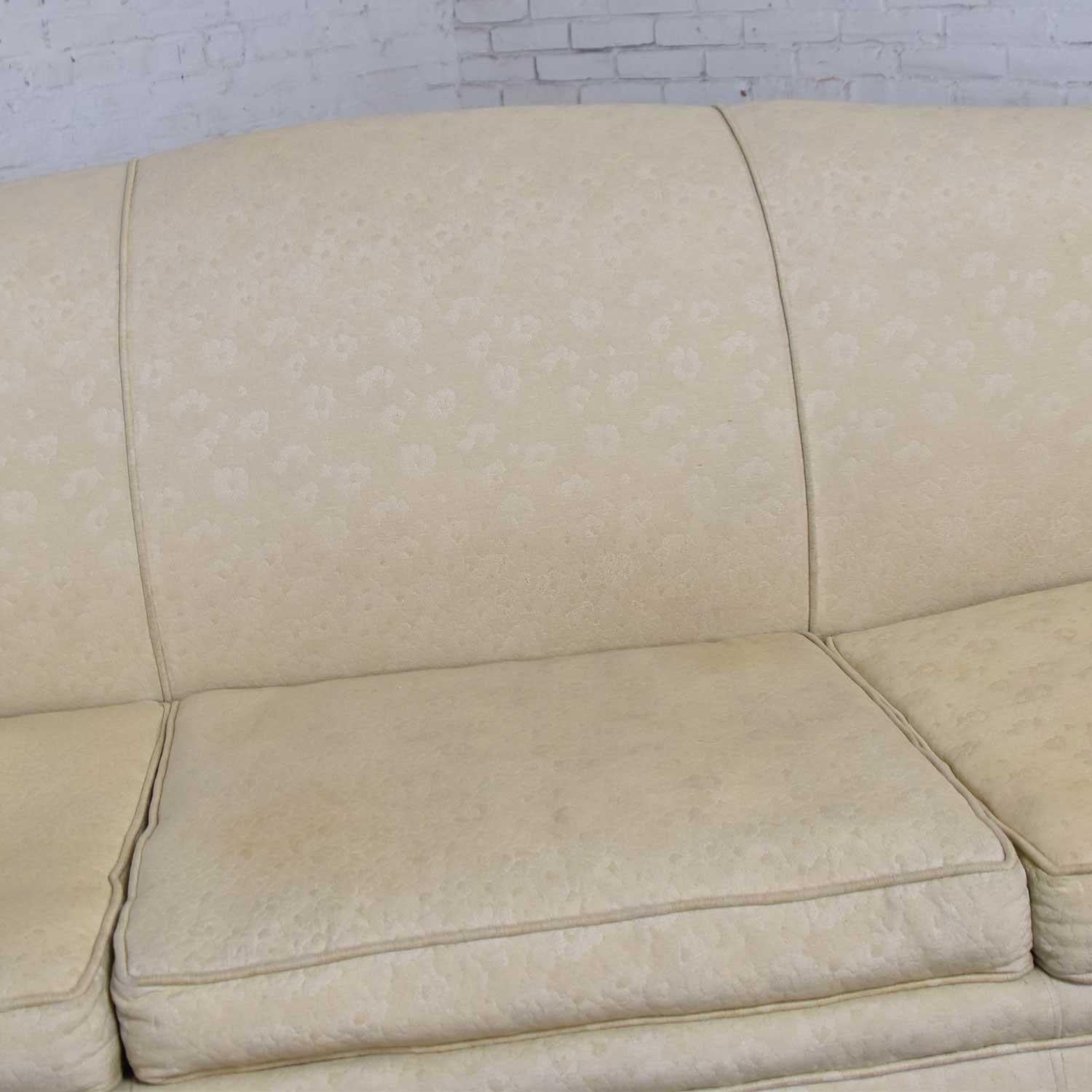 Vintage Art Deco or Art Nouveau Sofa with Walnut Frame & Trim from Vargas Furn. 2