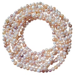 Antique  Art Deco Pearl Necklace length 100"