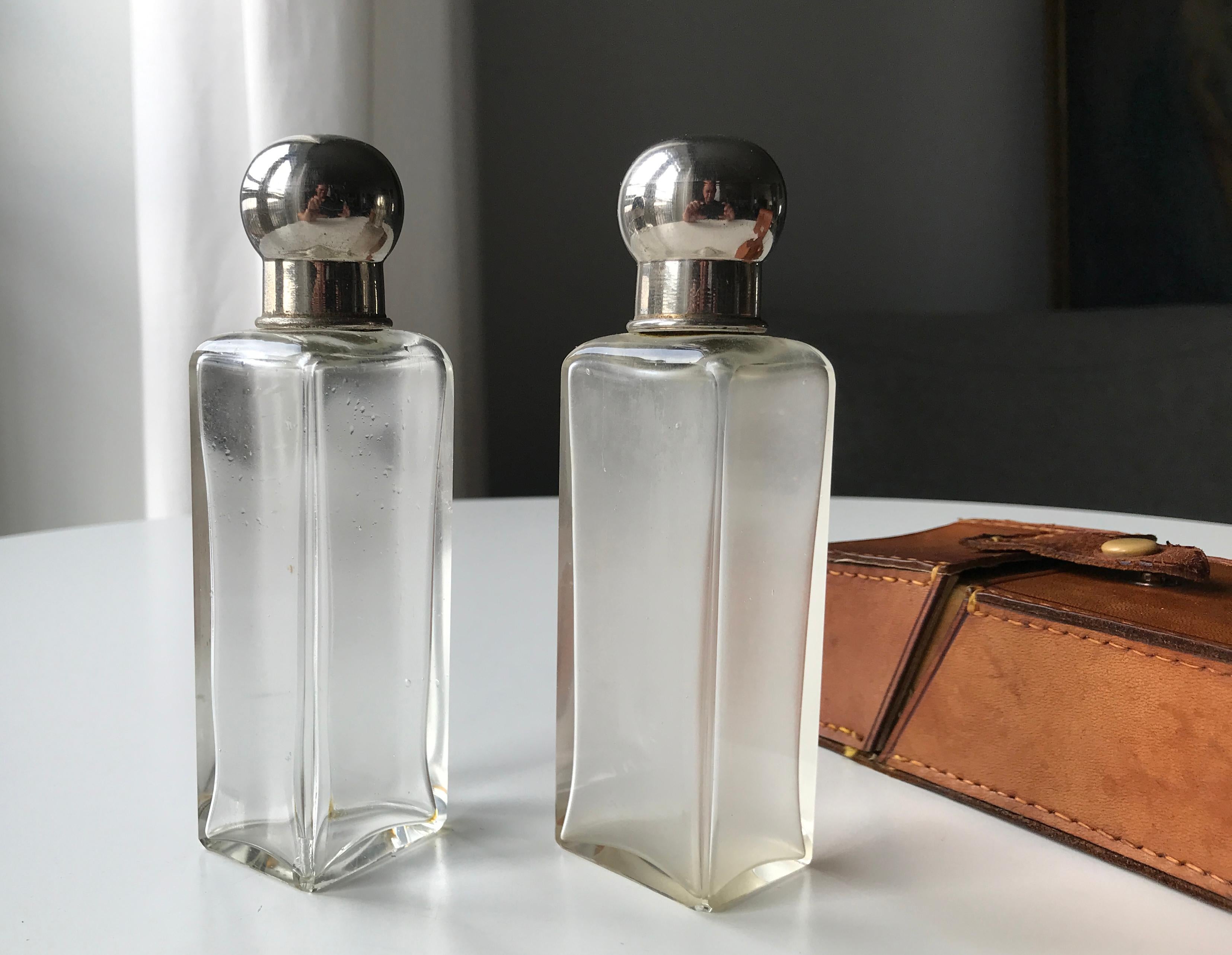 20th Century Vintage Art Deco Perfume Bottle Travel Bags