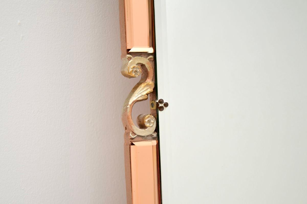 Britannico Specchio decorativo d'epoca in stile Art Decor in vendita