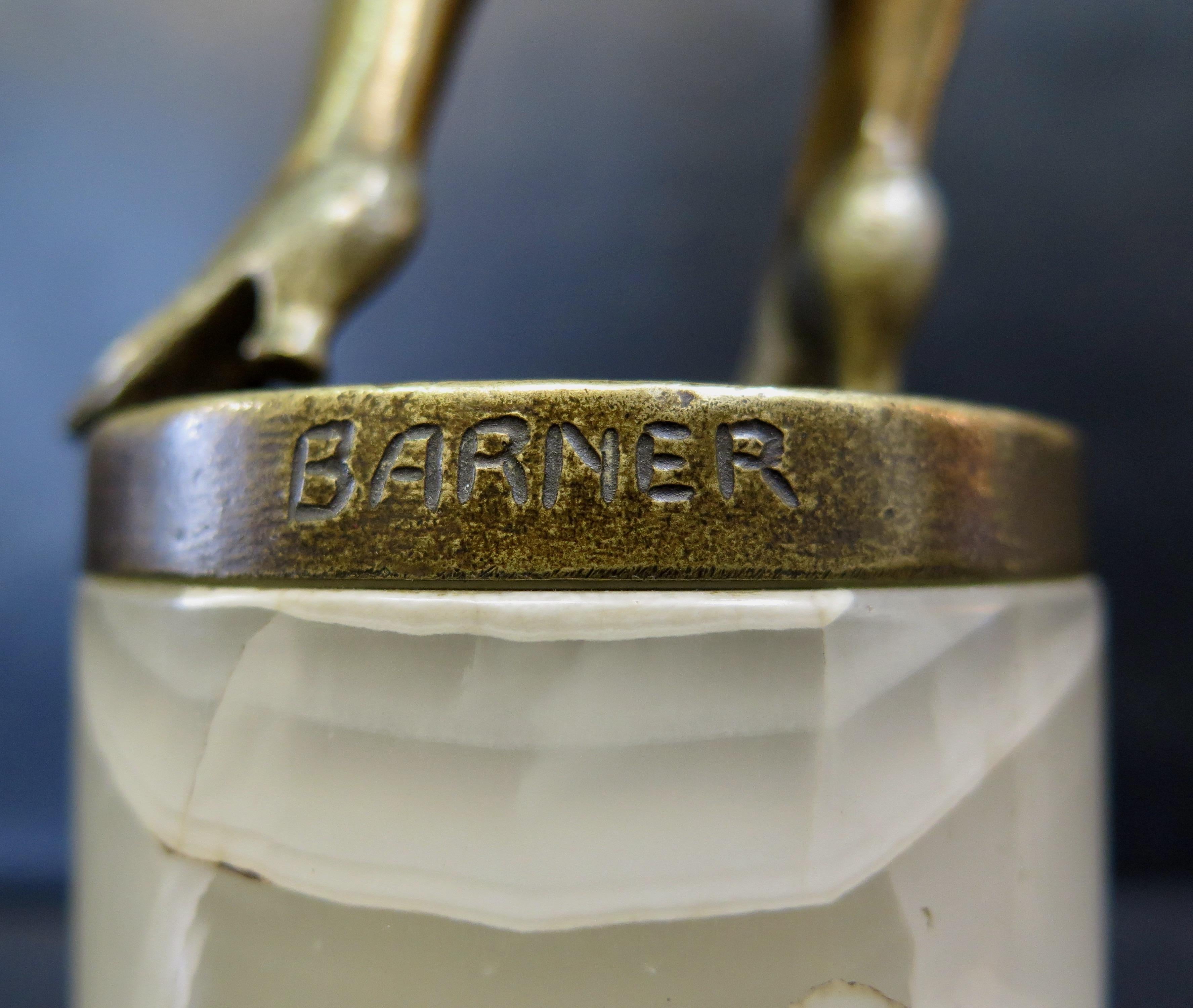 Vintage-Skulptur eines Flamenco-Tänzers aus der Art déco-Periode, signiert Barner (Bronze) im Angebot