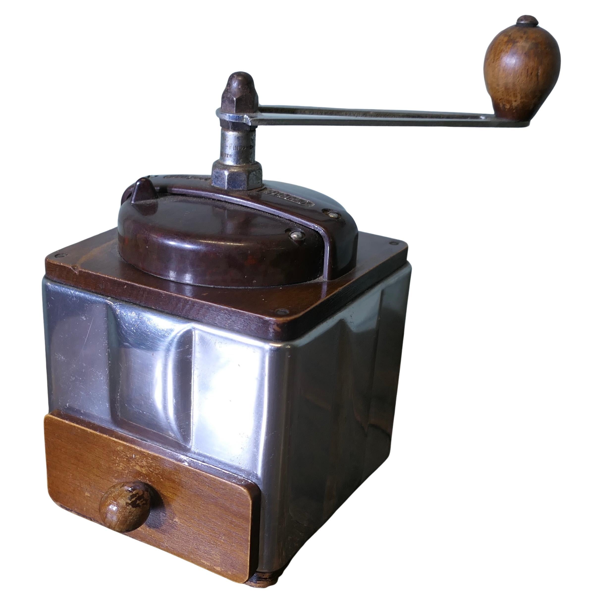 Macinacaffè d'epoca in stile Art déco Peugeot Freres