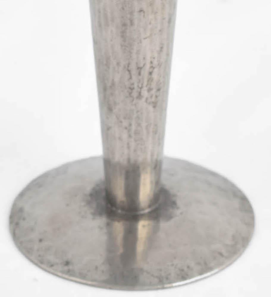 Vintage Art Deco Pewter Vase by Harald Buchrucker, Germany, 1930s In Good Condition In Roma, IT