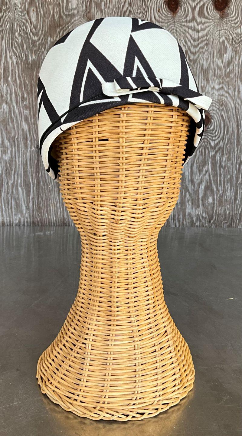 Arancia Cappello a cilindro Art Deco vintage in vendita